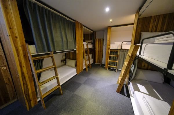 如學生宿舍般的上下舖床位，是青年旅館基本元素之一。