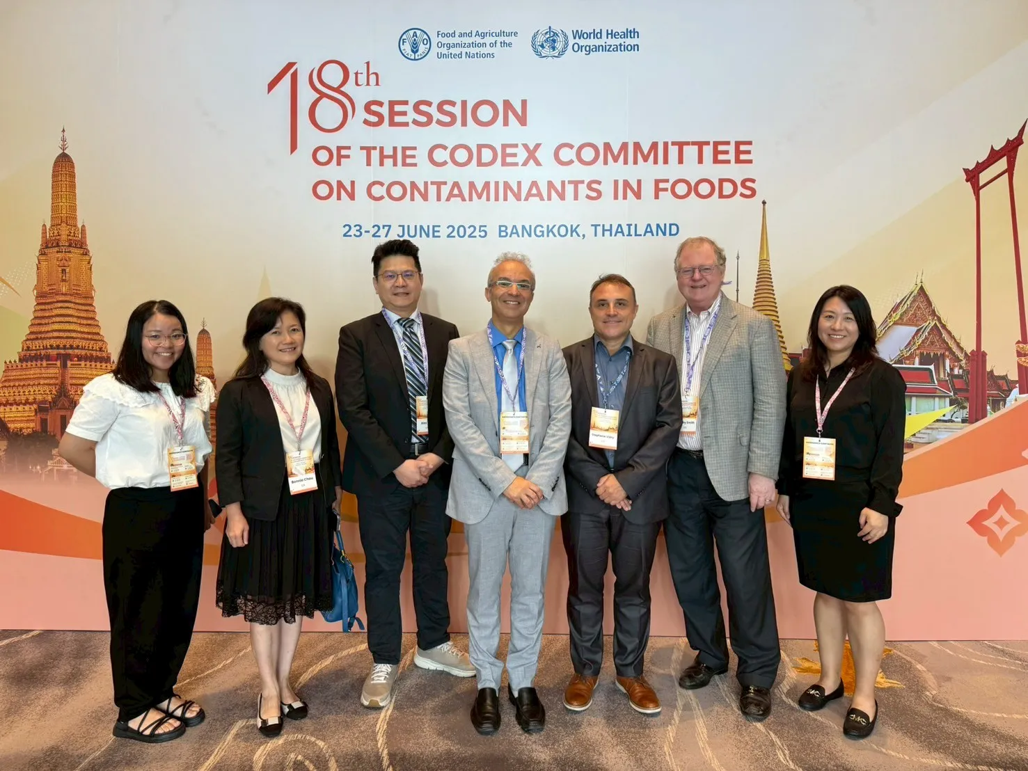 社團法人台灣國際生命科學會赴泰國參加「第十八屆食物污染法典委員會」及「亞洲食品過敏原會議」