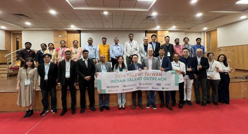 A delegation from the National Development Council holds an education and job fair Dec. 5 at the BMS College of Engineering in Bengaluru, India, as part of the agency’s efforts to recruit overseas talent. (Courtesy of NDC)