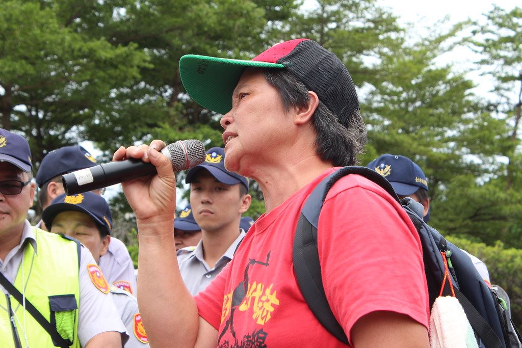 誓死保護土地的洪箱。資料照。攝影：廖靜蕙