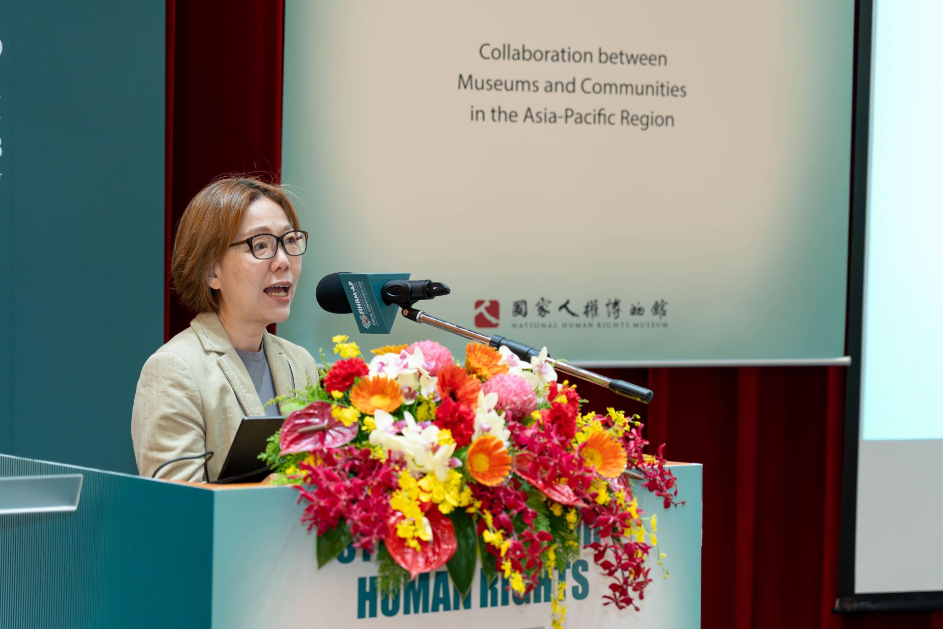 文化部政務次長王時思期望從FIHRM-AP年會實踐推廣人權價值的方法，促進人權的主流化。