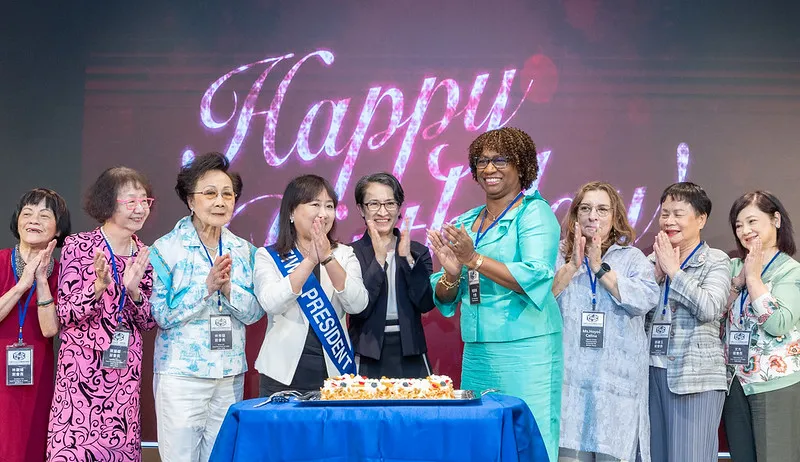 蕭美琴副總統昨（16）日上午出席「台北國際婦女協會75屆週年慶祝暨9月份會員大會」