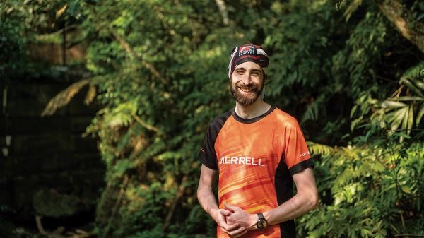 Fifield trains for trail races by running a 20-kilometer mountain path along a ridge from Dingpu to Nanshijiao in New Taipei City. It takes him three hours.