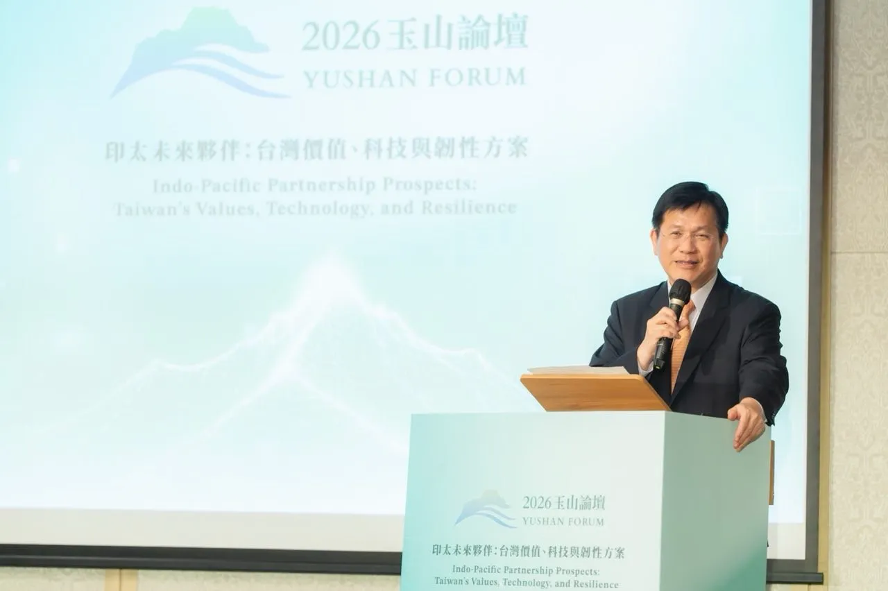 外交部長林佳龍於玉山論壇晚宴致詞。