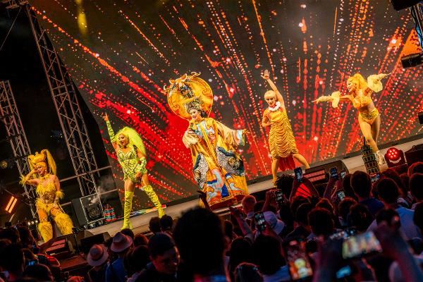 Drag queen Nymphia Wind and the Haus of Wind girls capture Taiwan’s island scenery and culture in Formosa Follies, shouting “We’re from Taiwan!” to the world.