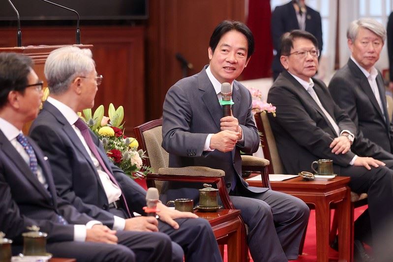 賴清德總統今（17）日上午接見「社團法人中華民國工商協進會第26屆理監事」