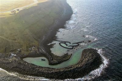行政院將澎湖石滬群列入台灣世界遺產潛力點。(李明儒提供)