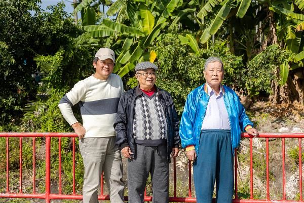 不同世代的美濃返鄉青年，左起：溫仲良、邱國源、黃森松。