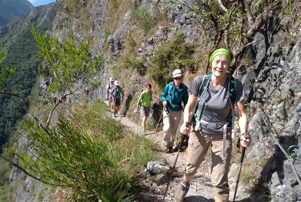 Hiking the Zhuilu Old Road in Taroko National Park has become increasingly popular in recent years. (courtesy of Edison Tours)