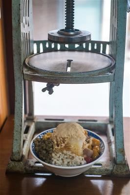 到九份嚐一碗芋圓冰，是旅人的定番。