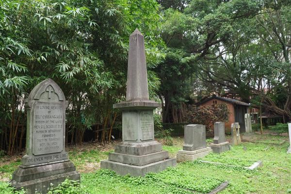馬偕遺言埋骨台灣，至親家人也長眠於此。（林格立攝）