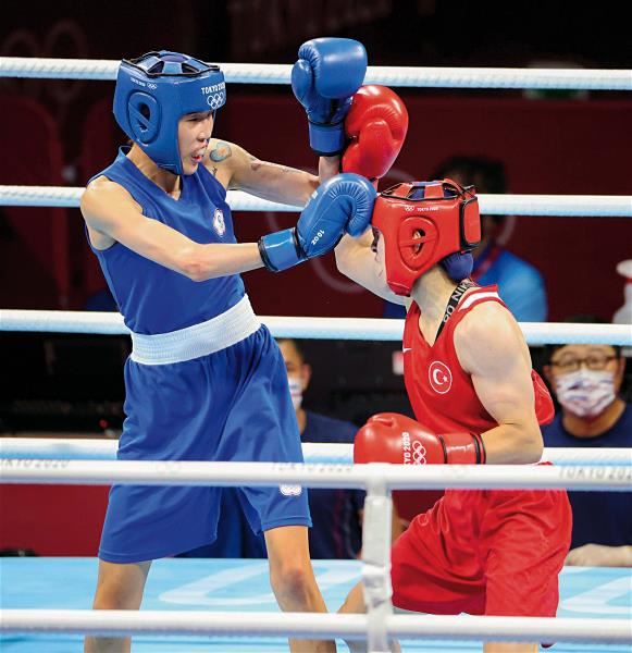 拳擊讓黃筱雯得到了自信，站上了奧運的擂台，也學會享受每一場比賽的過程。（教育部體育署提供）