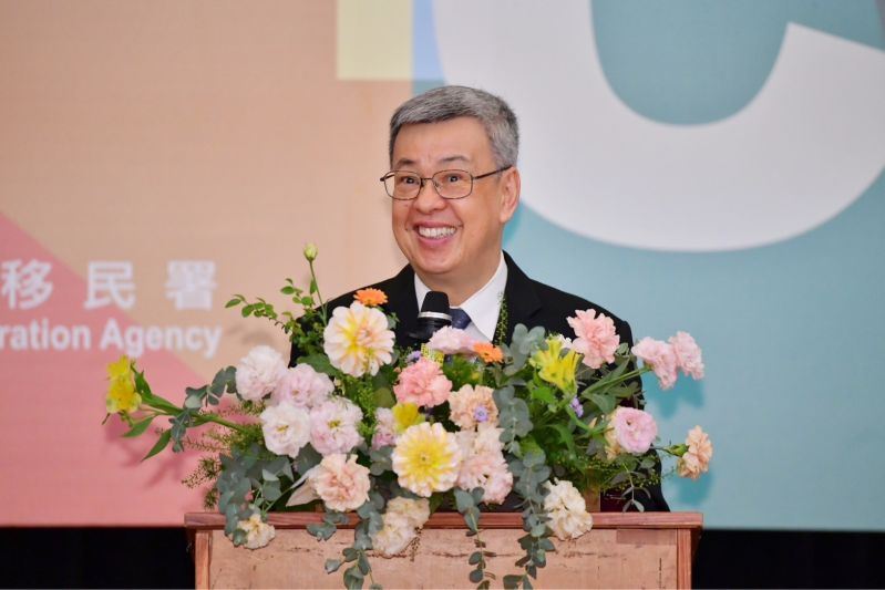 Premier Chen Chien-jen delivers opening remarks at the international review of the first national report on the implementation of the U.N. International Convention on the Elimination of All Forms of Racial Discrimination (ICERD) April 22 in Taipei City. (Courtesy of Executive Yuan)