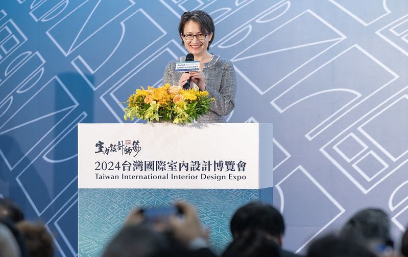 蕭美琴副總統今(13)日上午出席「2024台灣國際室內設計博覽會」
