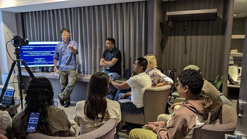 日本SPF講者分享該組織於太平洋島國推動生態觀光之經驗