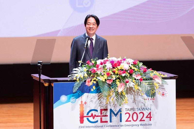 總統出席「第23屆國際急診醫學會議」（ICEM 2024）開幕典禮，並致詞