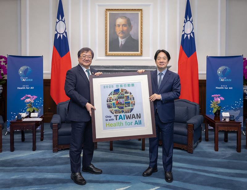 賴清德總統5月24日上午接見「世衛行動團」