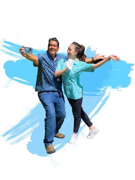 惠恕仁總統非常親民，還說青年大使就像他的小孩一樣。