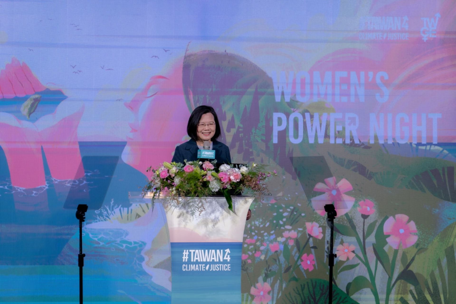 蔡英文總統透過網路直播，向全球社群宣示臺灣將持續深化推動性別平等。