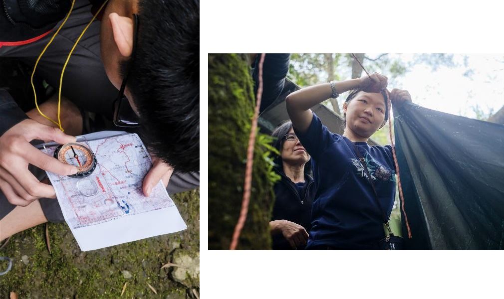 台灣生態登山學校透過亞成鳥計畫，帶孩子走進山裡，教他們搭帳、辨識地圖等技能，在團體的陪伴中，讓孩子感受生命的力量與勇氣。